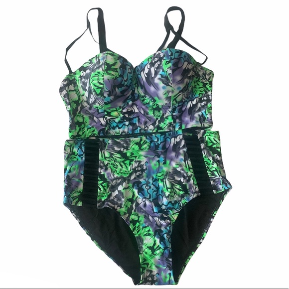 Women Push-Up Bra Bustier Plus Size Bikini Set - Picture 7 of 8